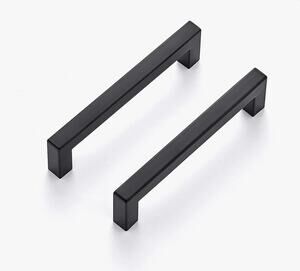 New in Box Set of 30 Ravinte Black Square Cabinet Pulls JM